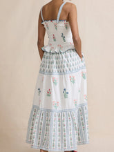 Smocked Ruffled Square Neck Maxi Dress OutfitFlow